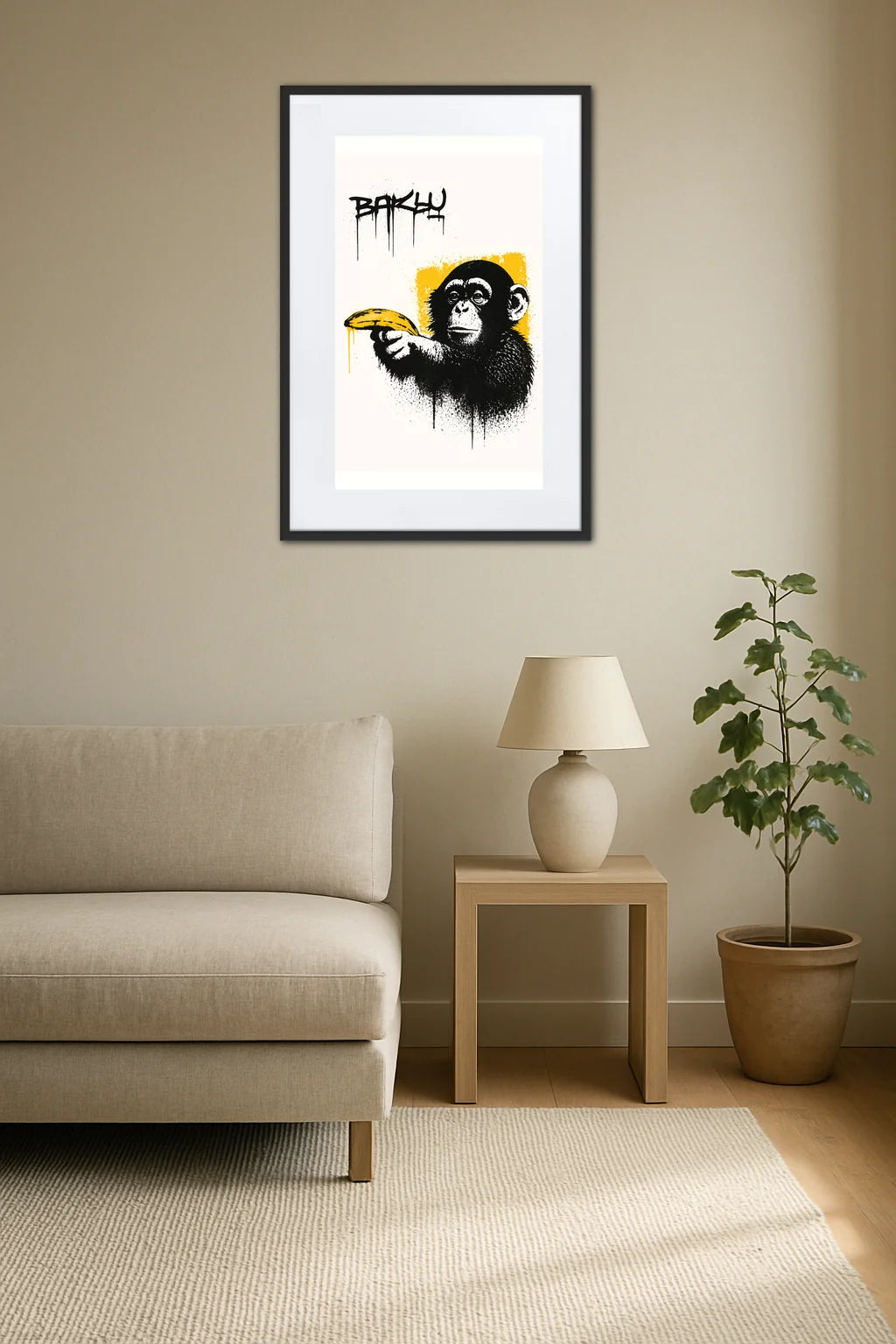 Banksy singe banane