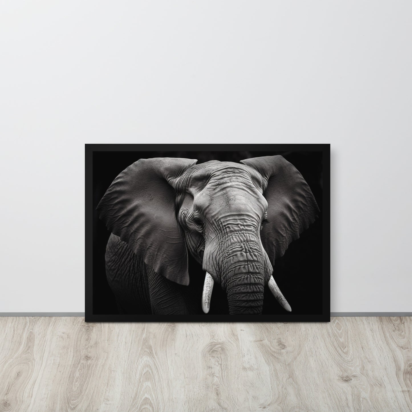 Tableau Éléphant Noir