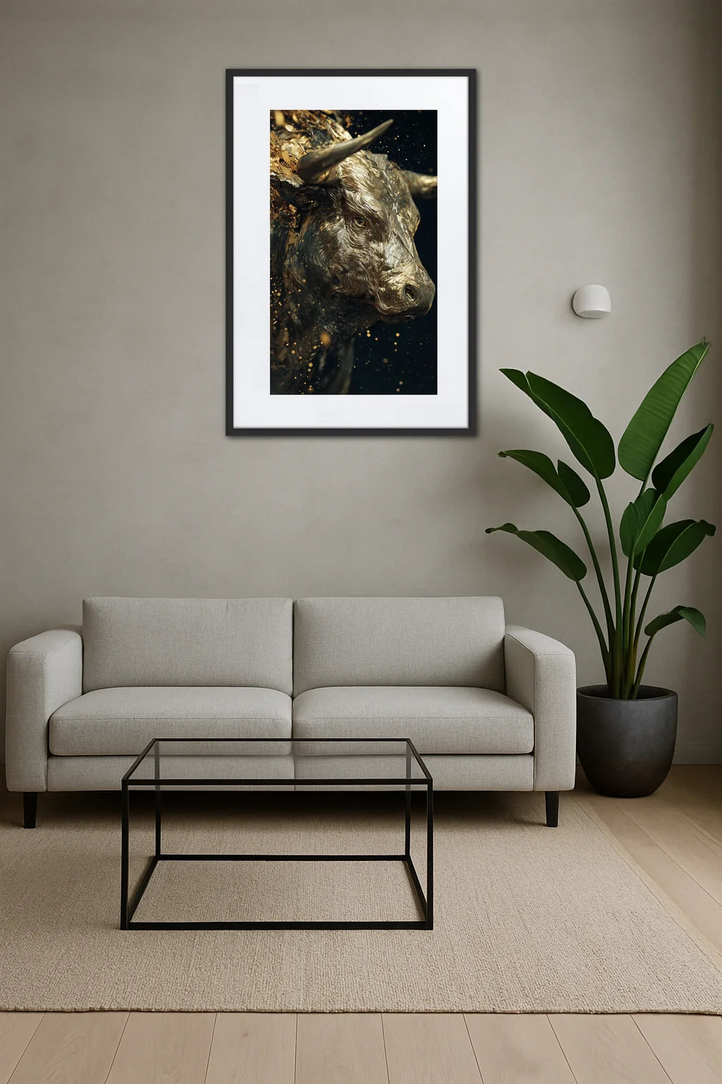 Tableau Animaux Doré