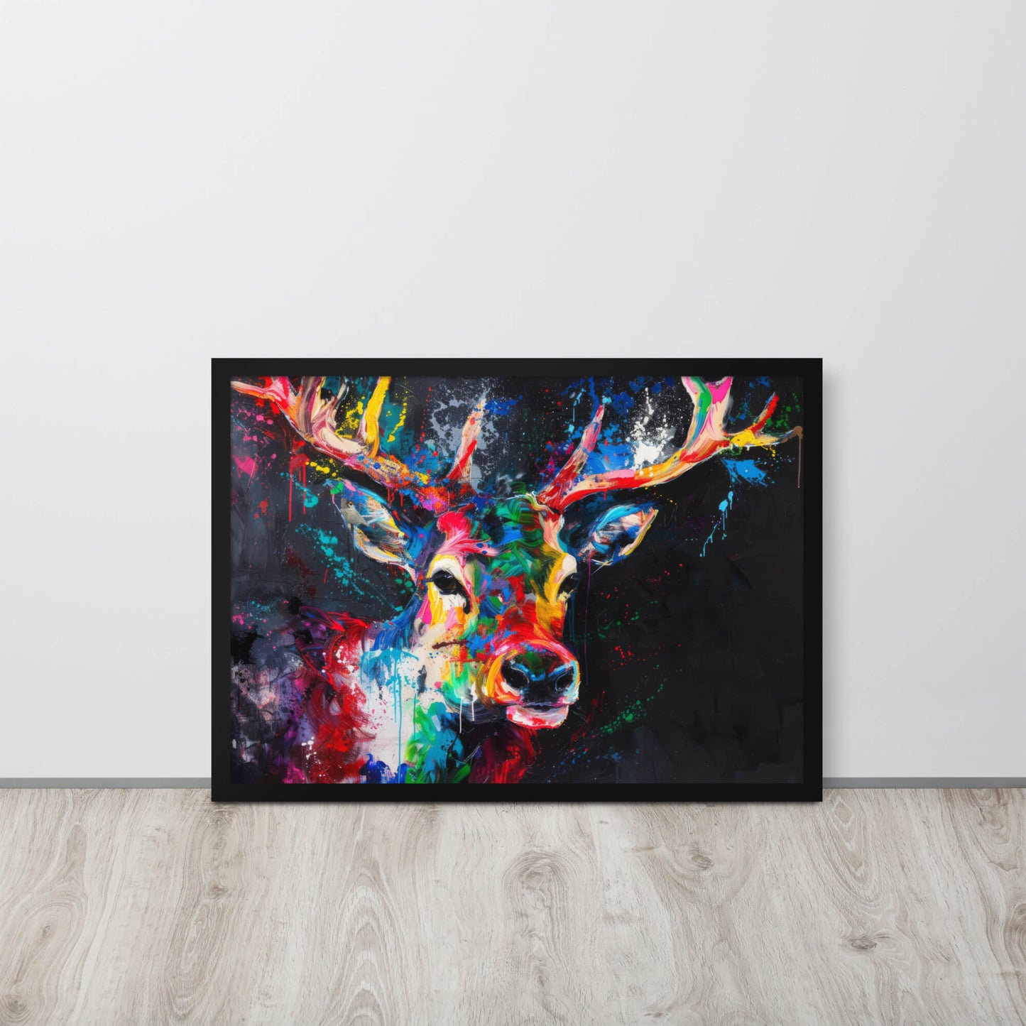 Tableau Cerf Multicolore