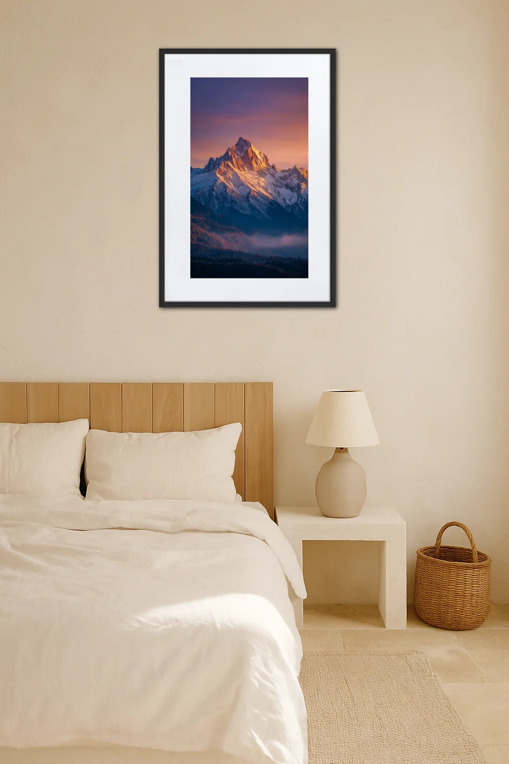Tableau Coucher De Soleil Montagne