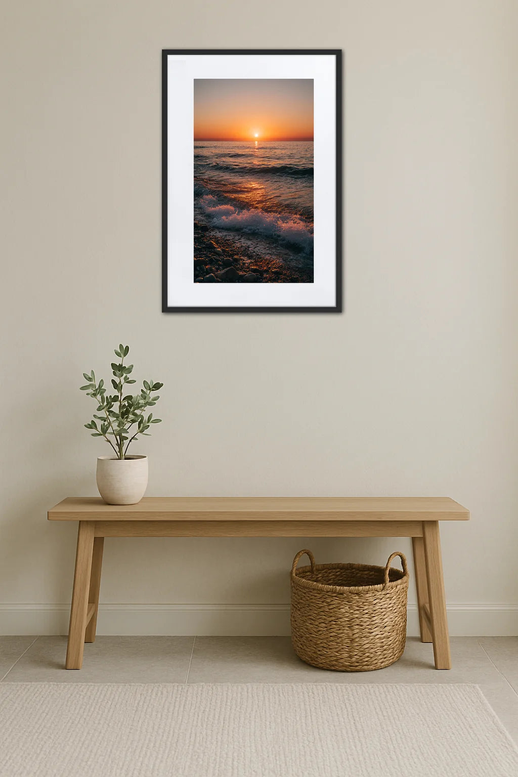 Tableau Coucher De Soleil Sur La Mer