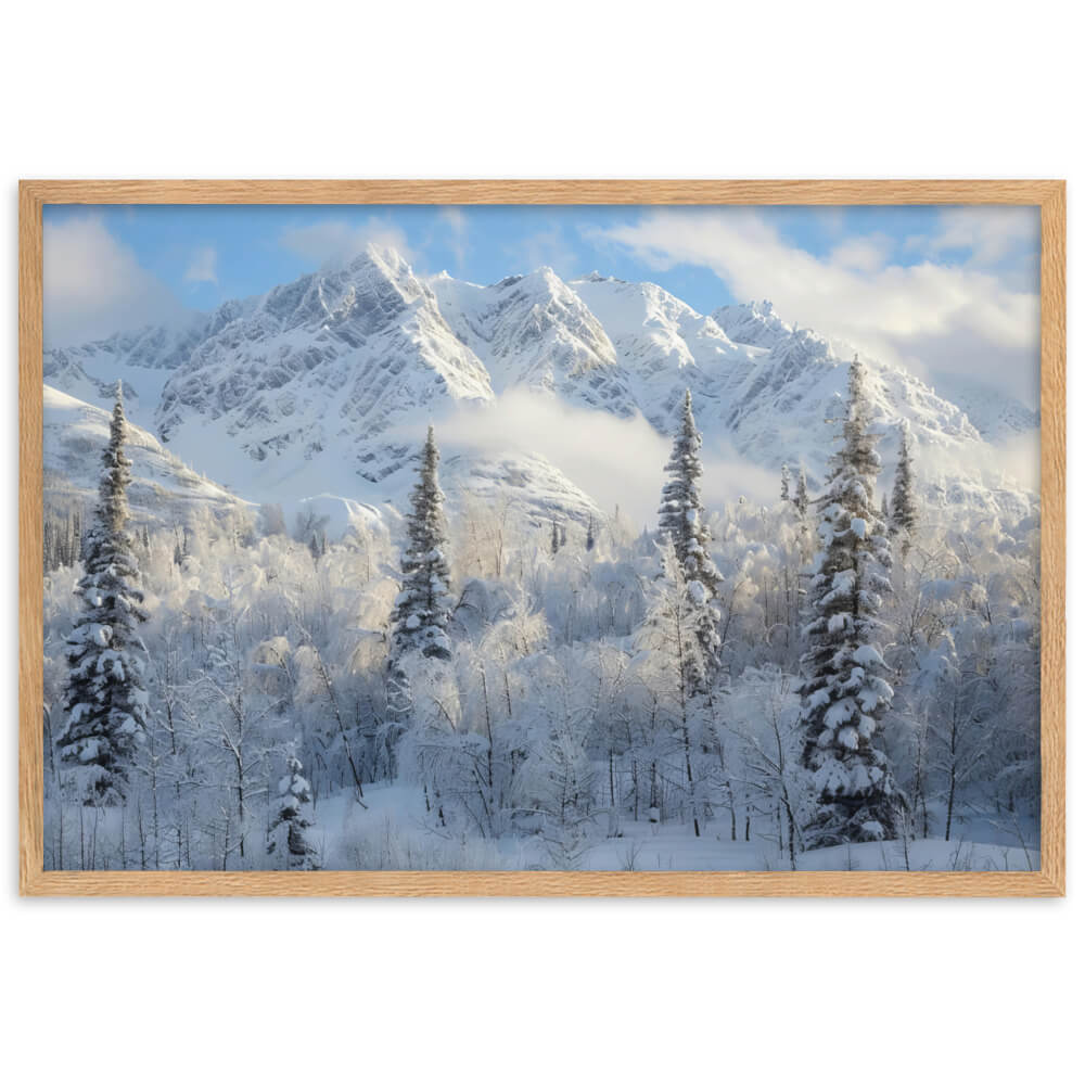Tableau Montagne Enneigée