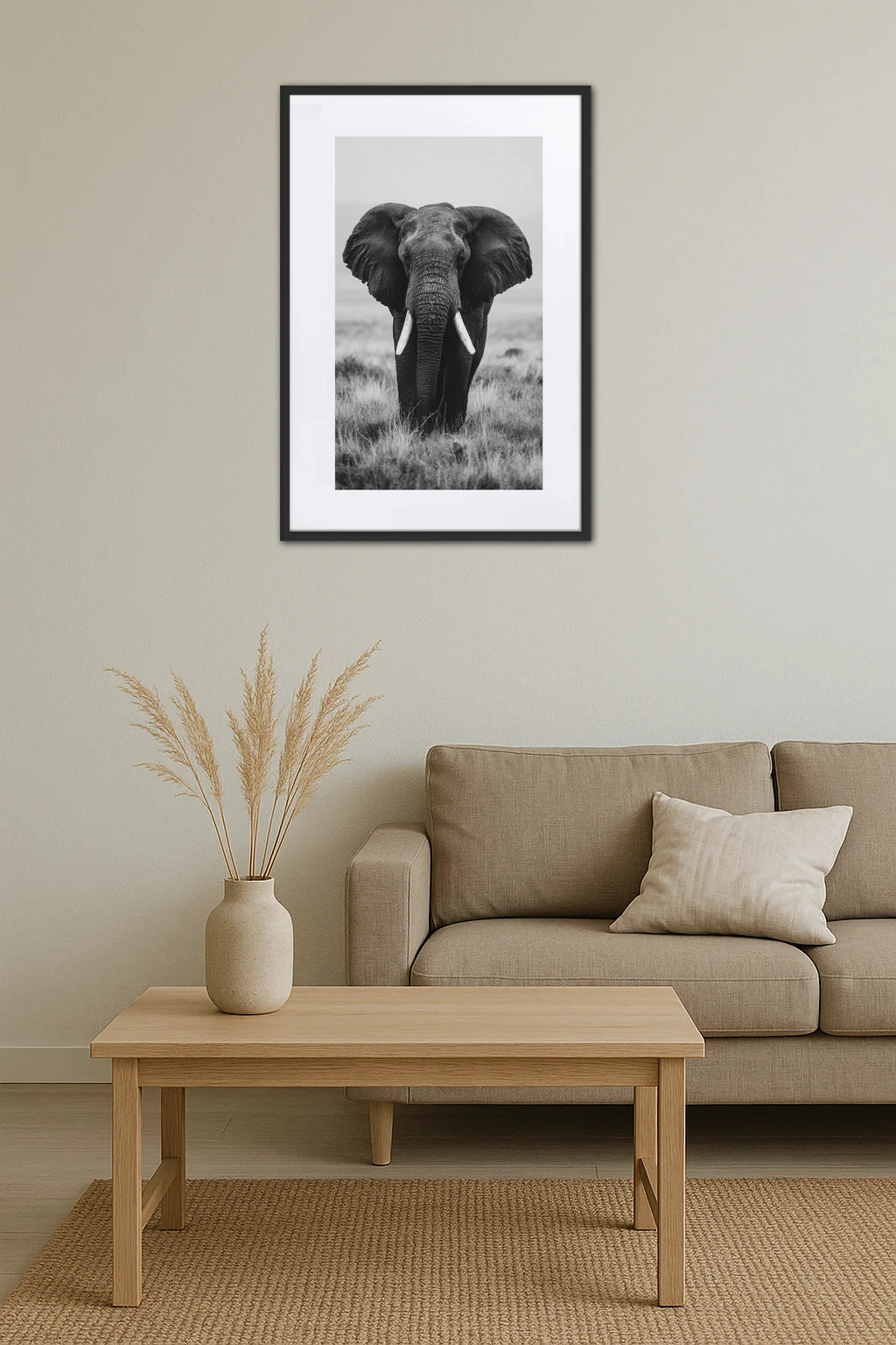 Tableau éléphant photo