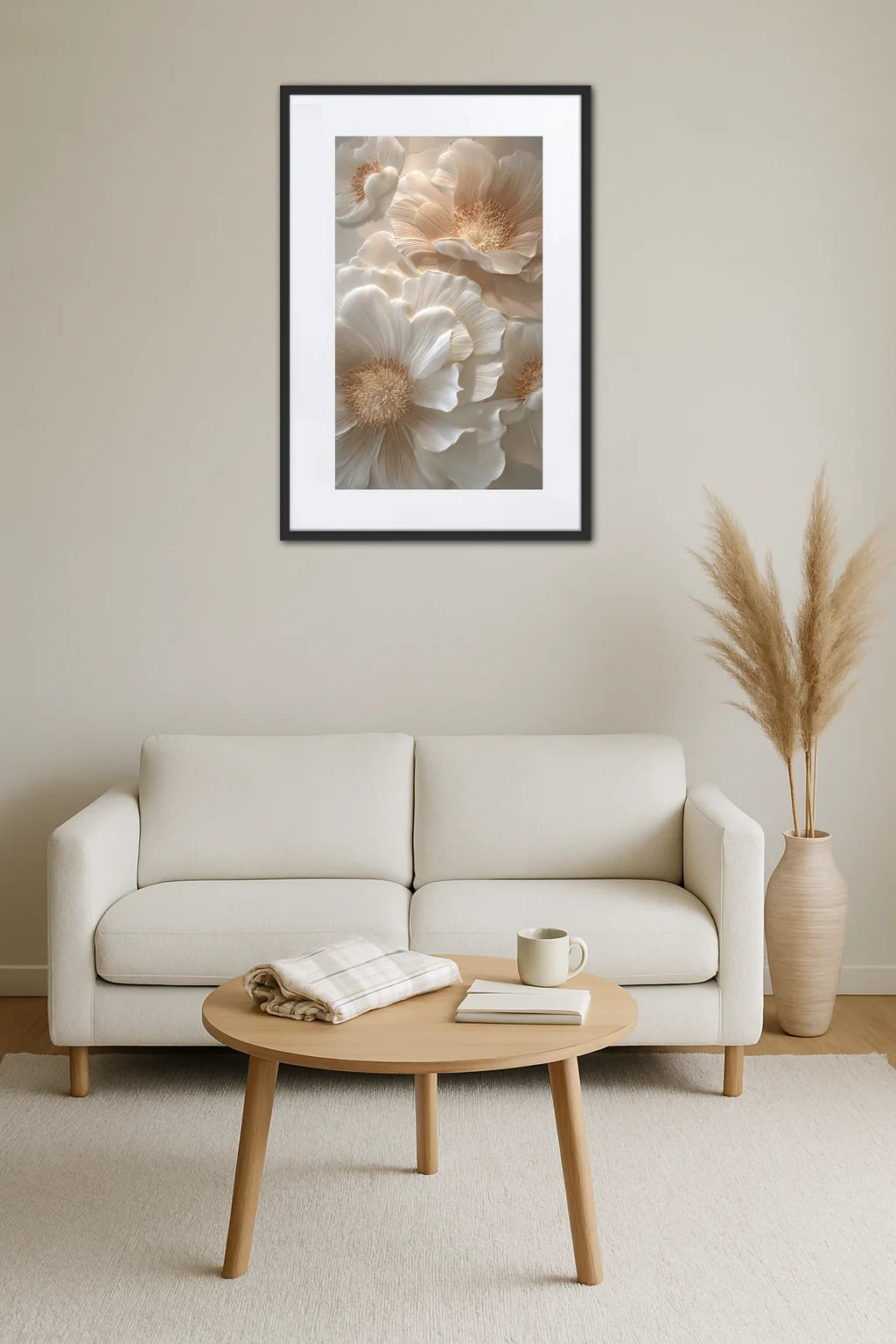 Tableau Fleur Relief