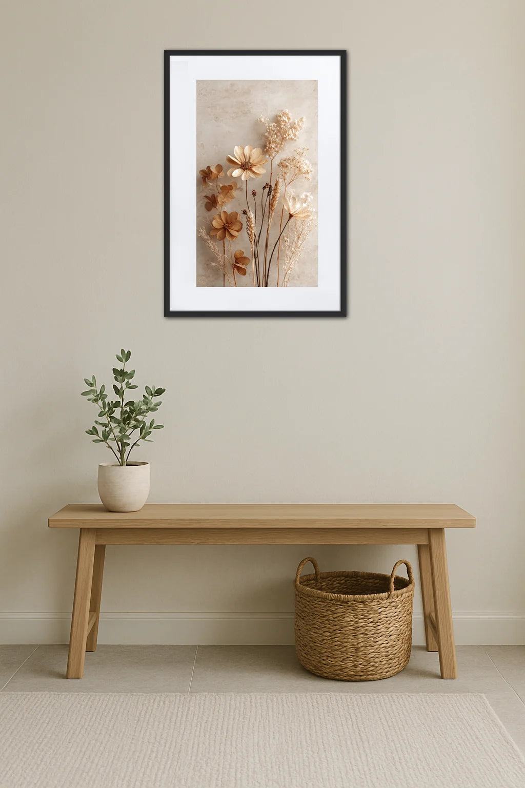 Tableau Fleur Séchée