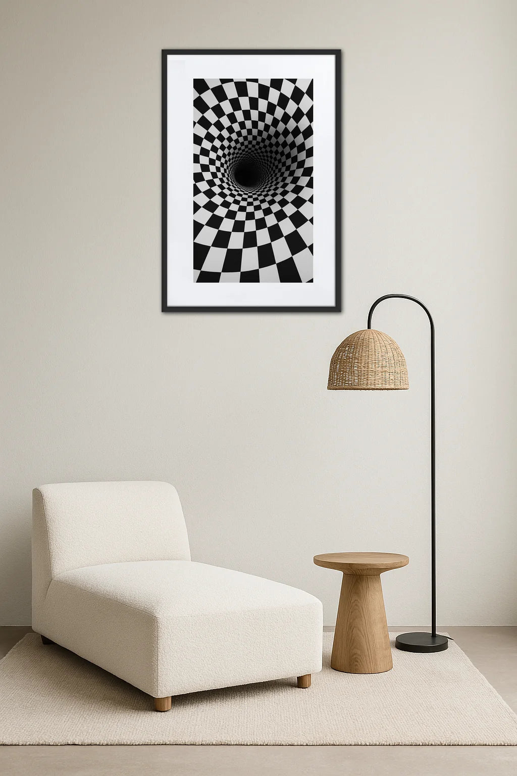 Tableau Illusion Optique Noir Et Blanc