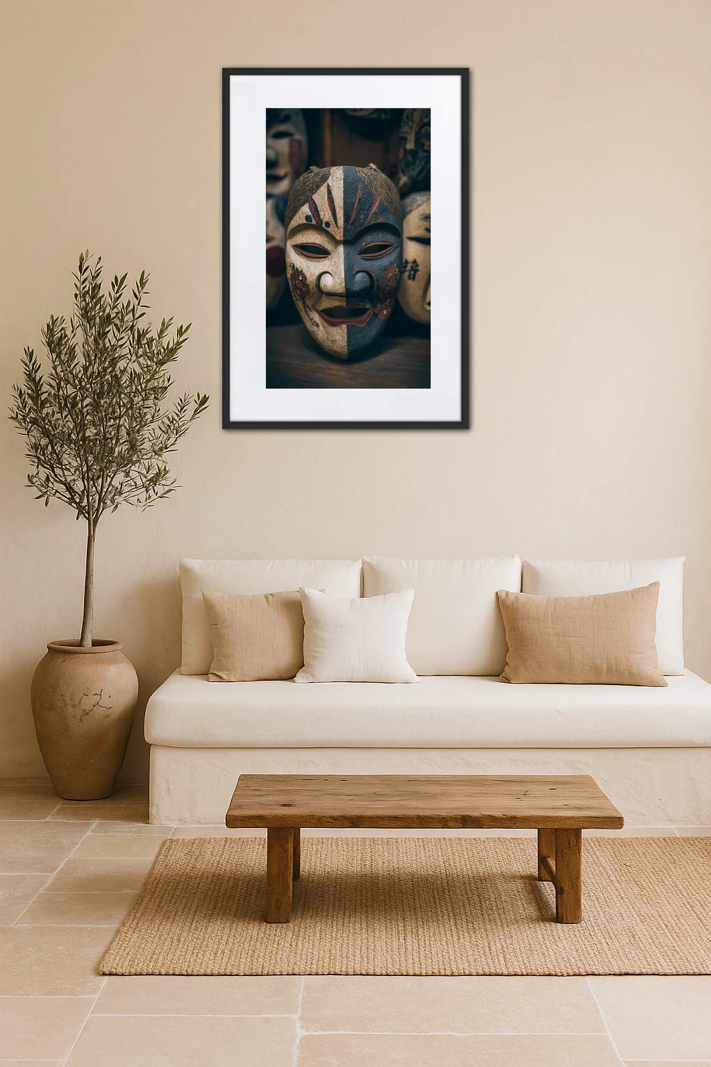 Tableau Masque Japonais