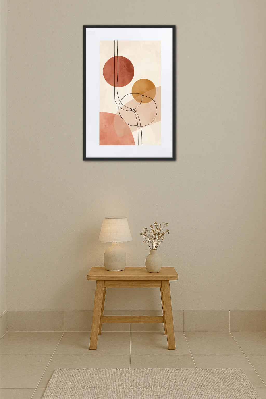 Tableau Minimaliste Terracotta