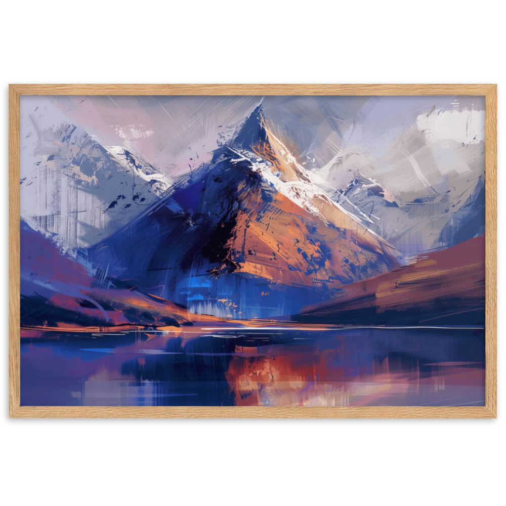 Tableau Montagne Abstrait
