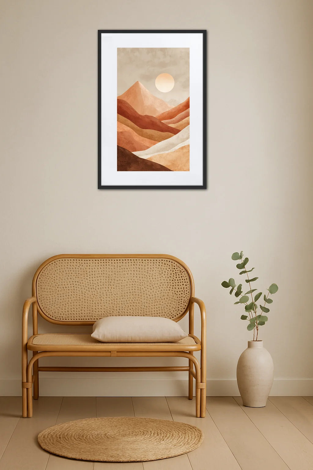 Tableau Montagne Terracotta