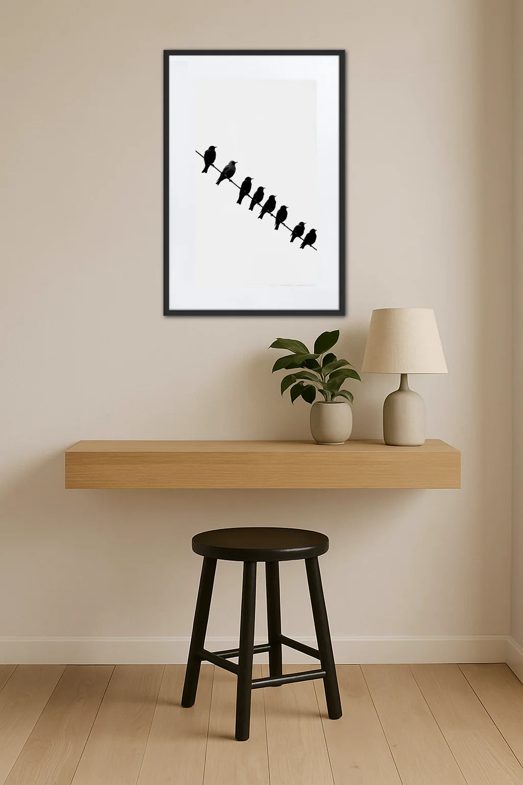 Tableau Noir Et Blanc Chambre