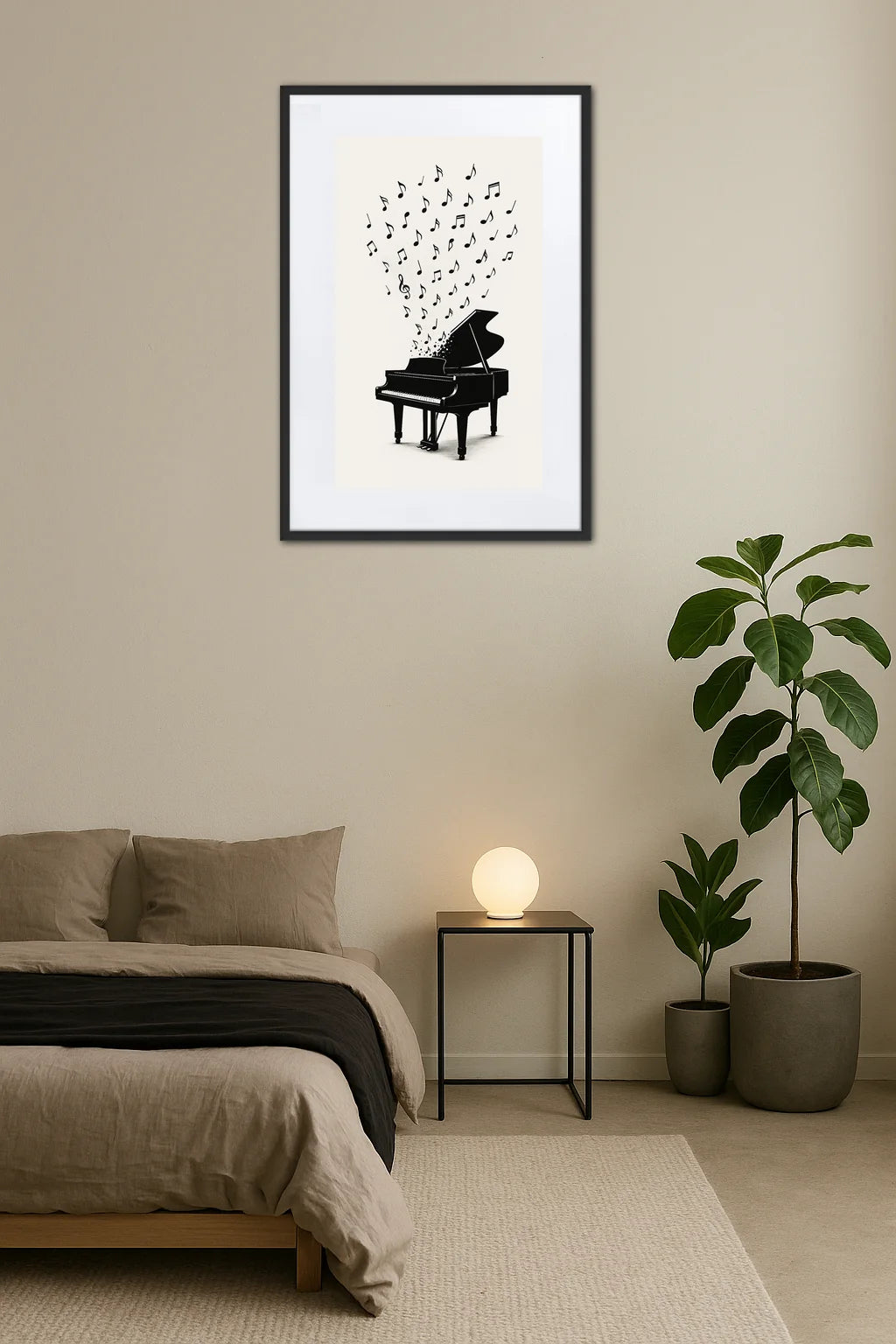 Tableau Noir Et Blanc Musique