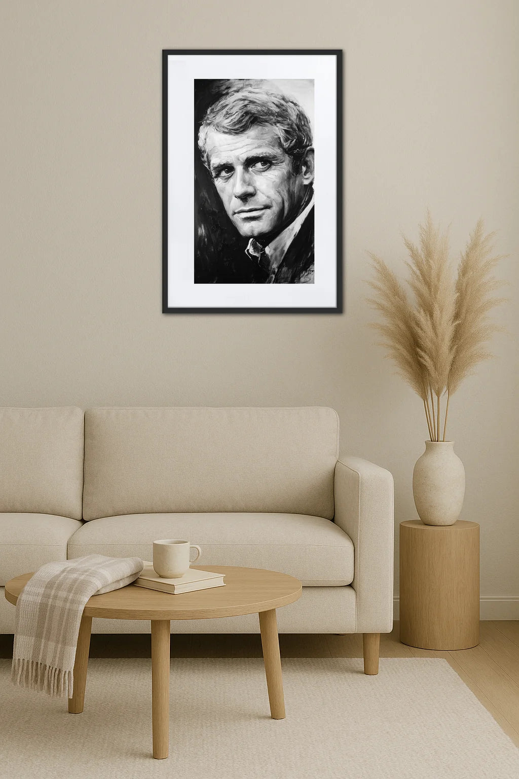 Tableau Noir Et Blanc Steve Mcqueen