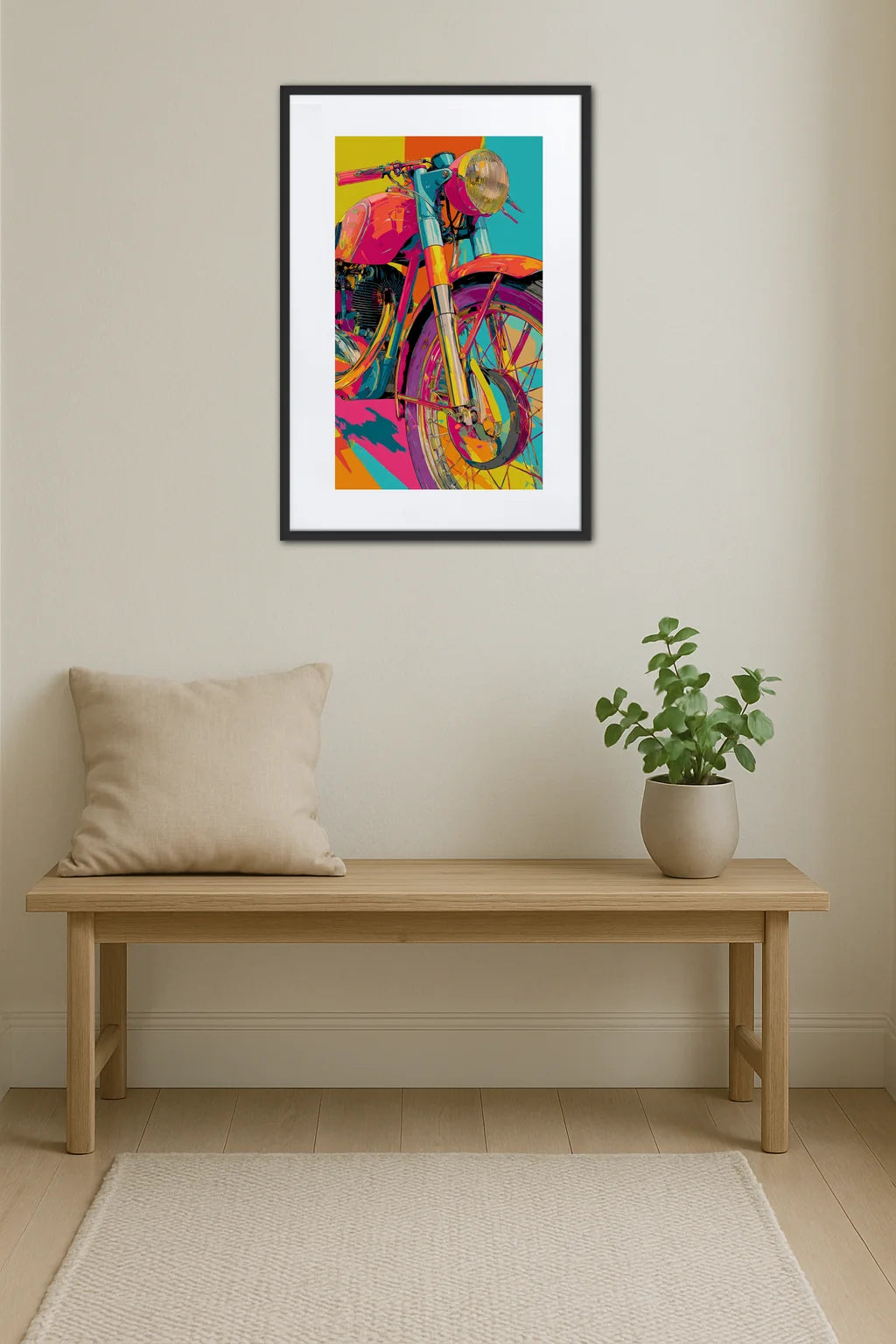 Tableau Pop Art Moto