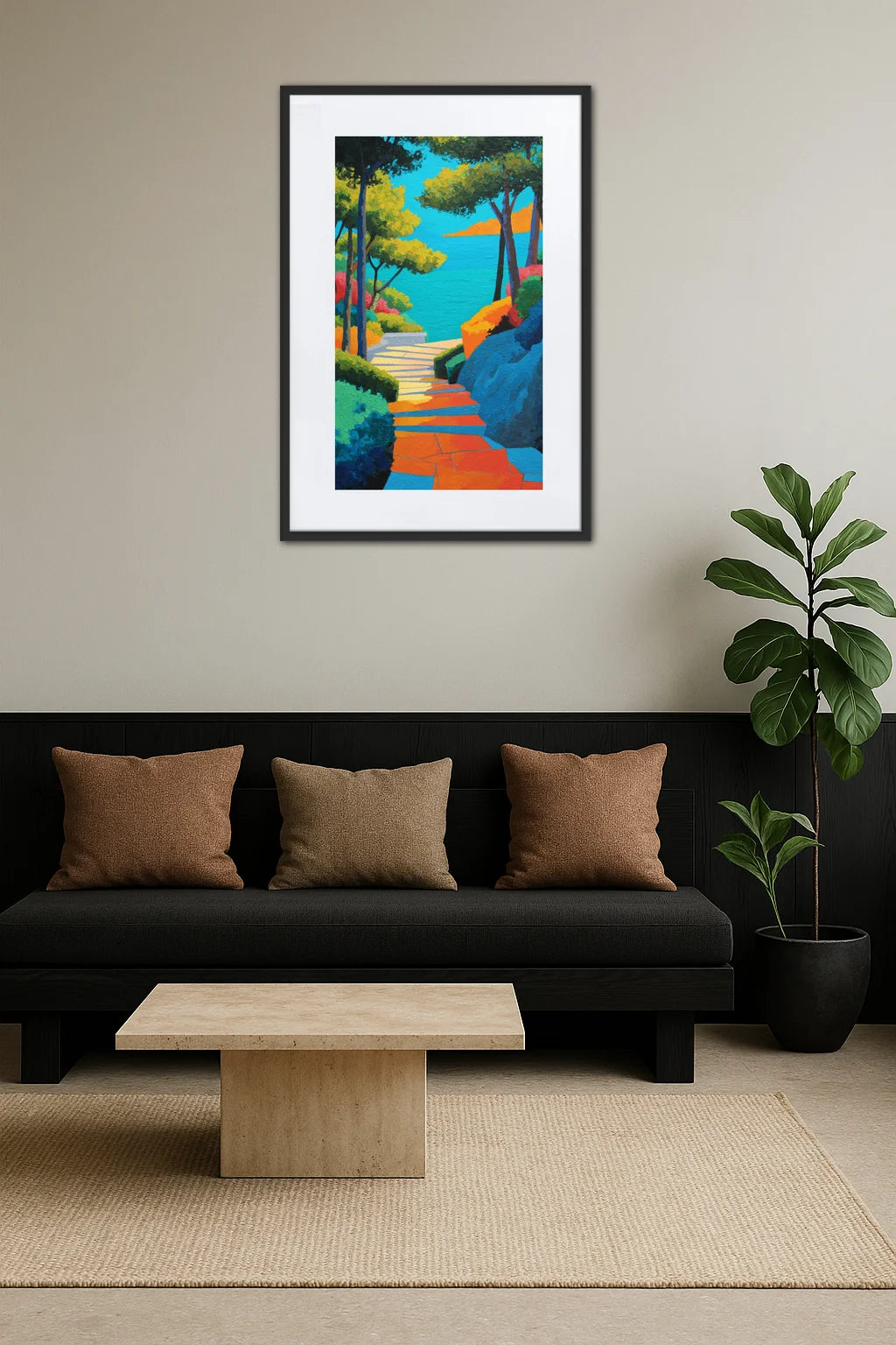 Tableau Pop Art Paysage