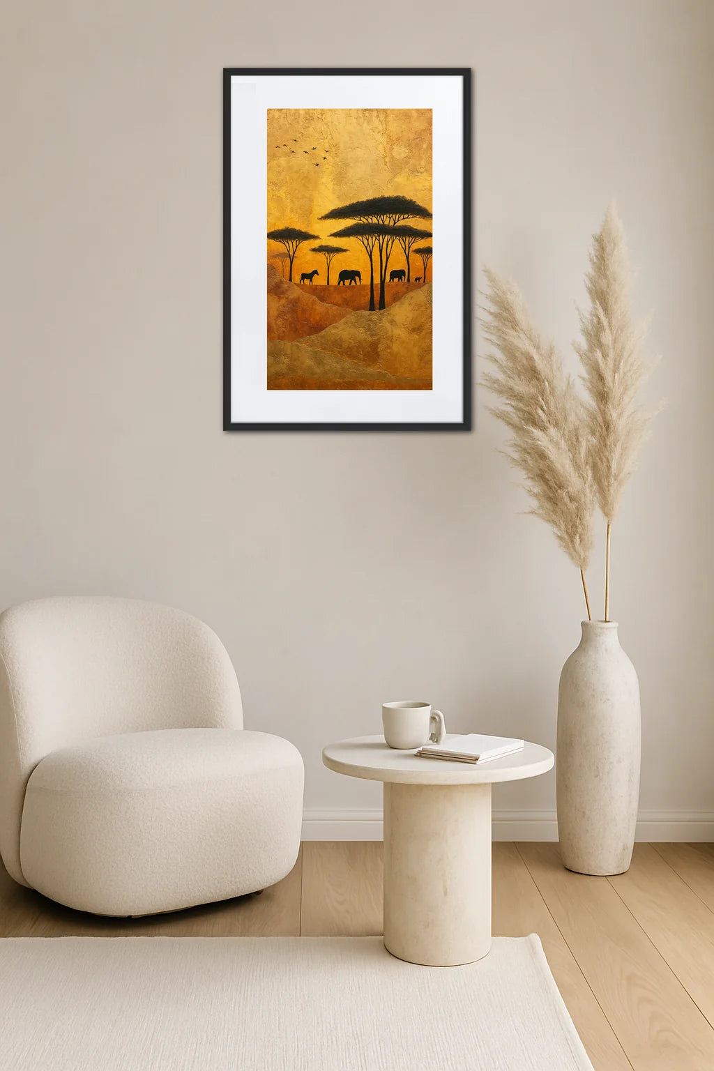 Tableau Savane Africaine