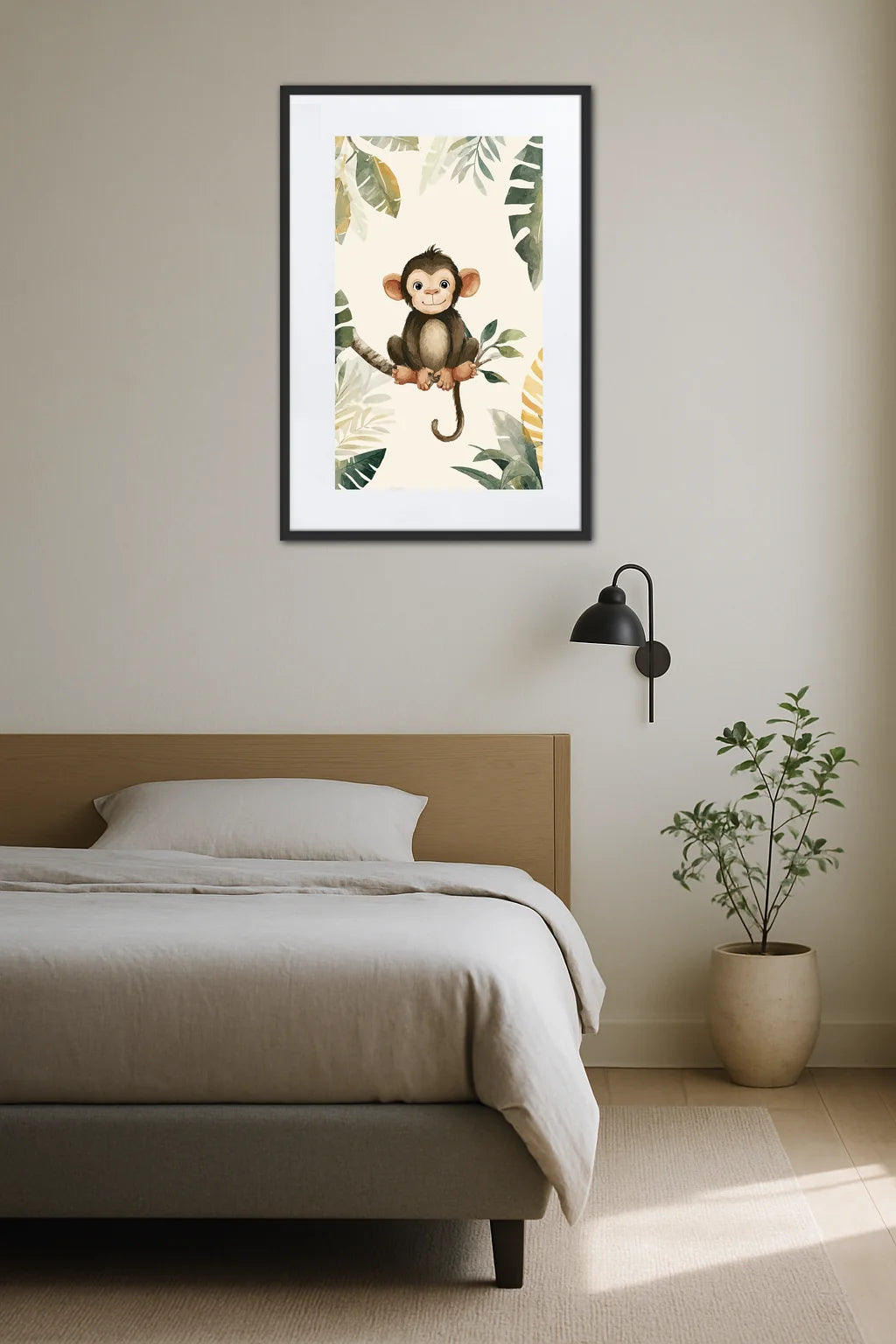 Tableau Singe Enfant
