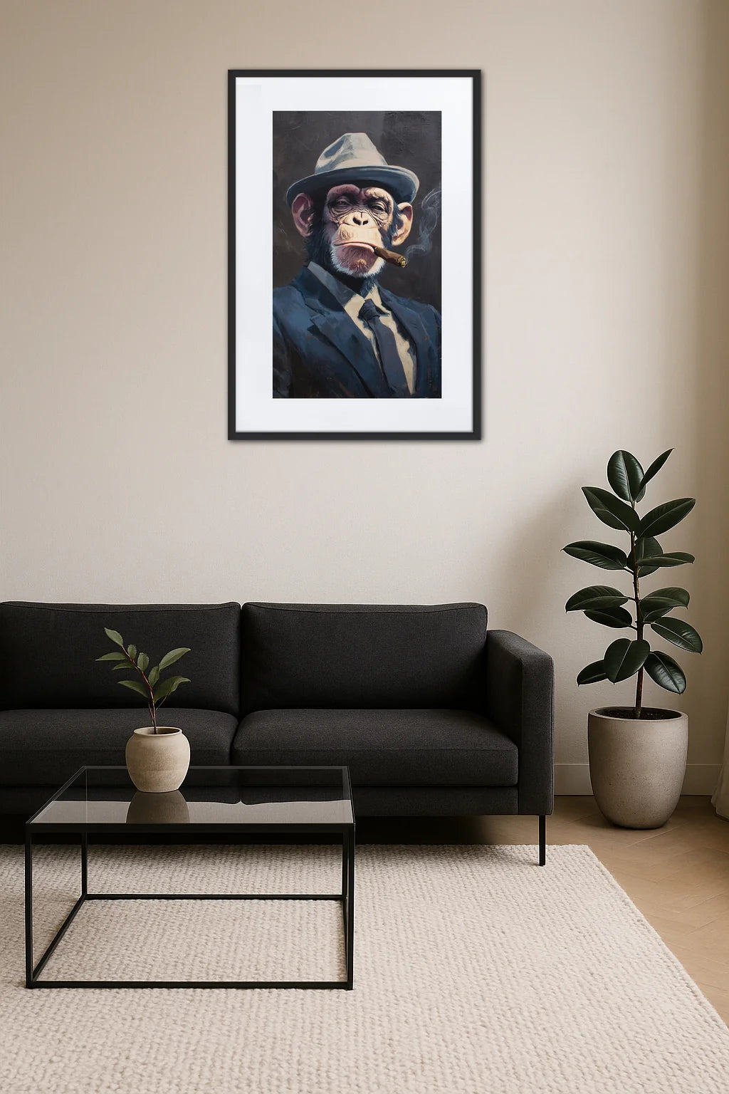 Tableau Singe Gangster