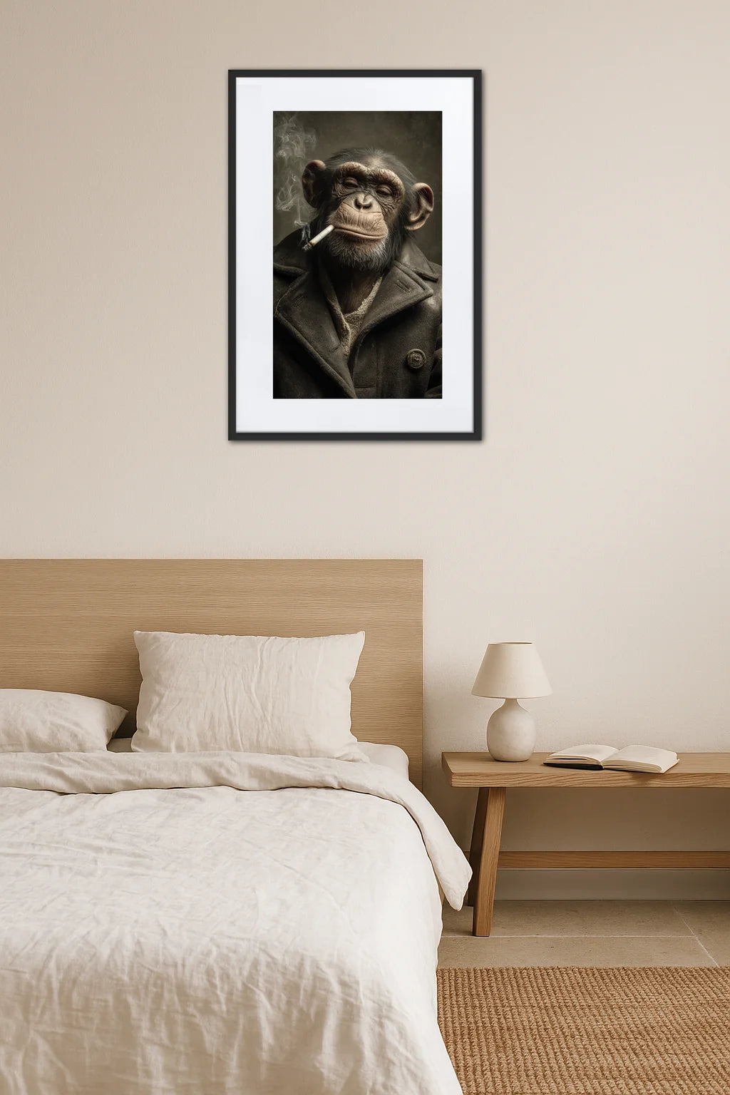 Tableau Singe Qui Fume