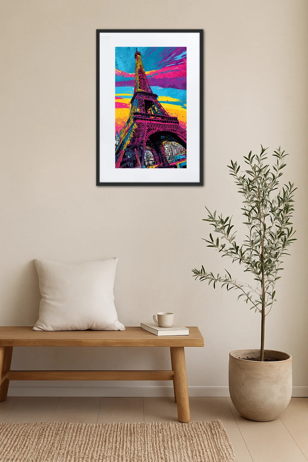 Tableau Tour Eiffel Pop Art