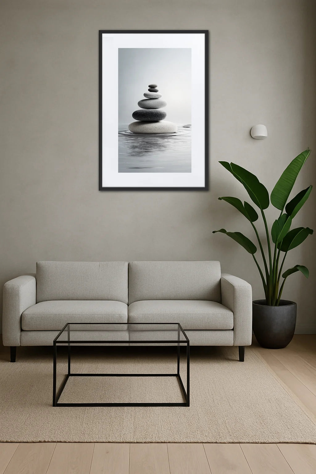 Tableau Zen Gris