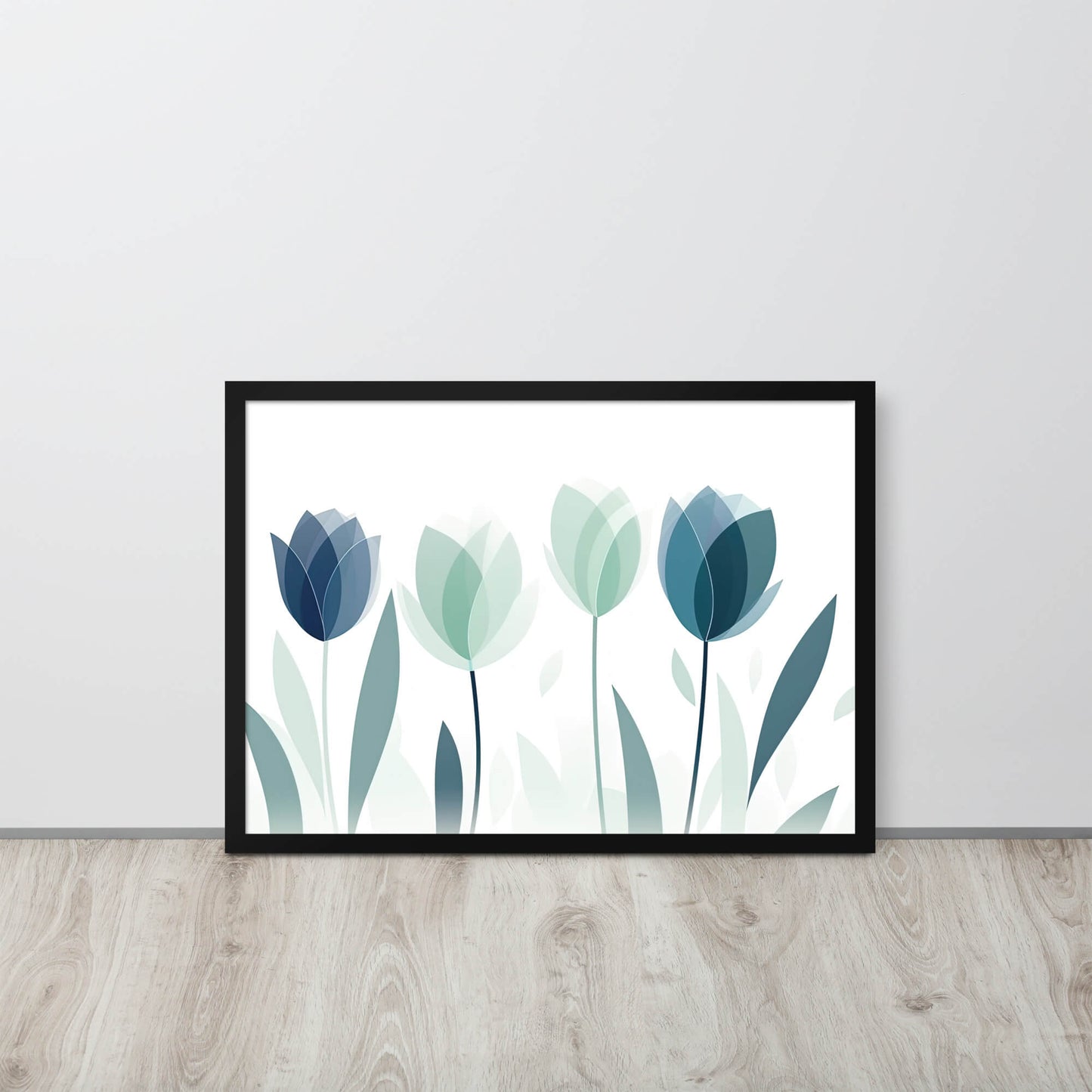 Tableau Scandinave Bleu Canard