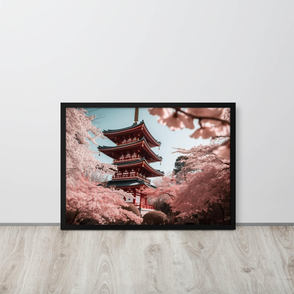 Tableau Japonais Temple