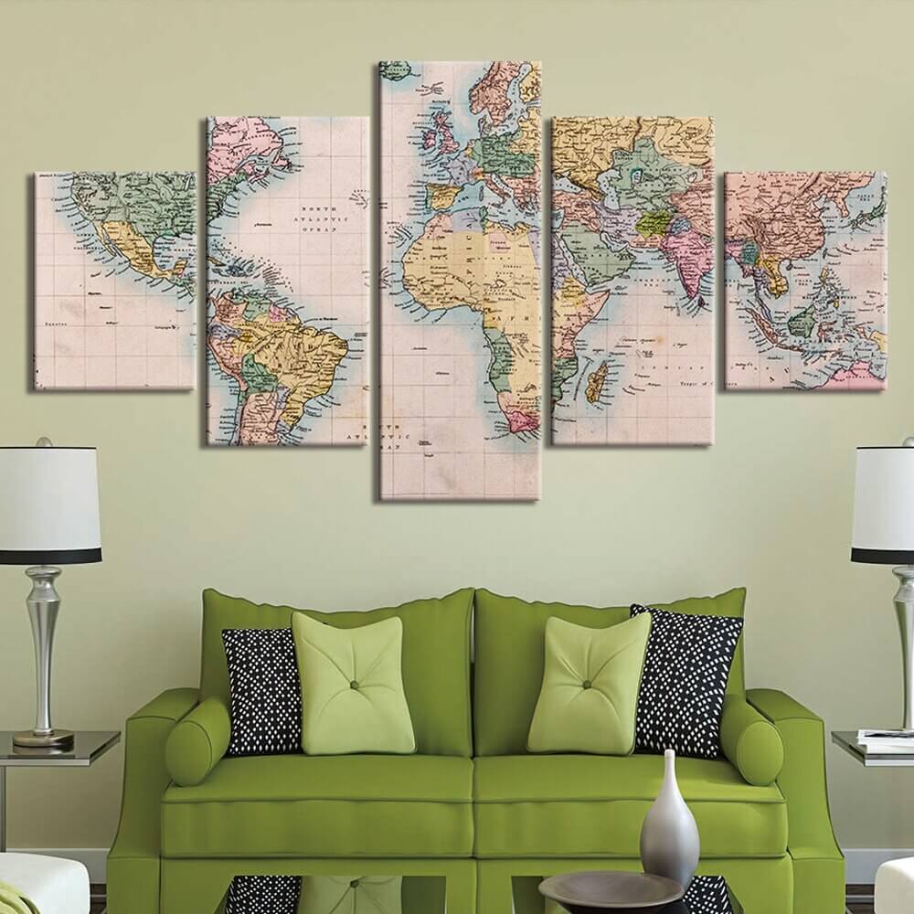 Tableau Carte Du Monde Avec Pays