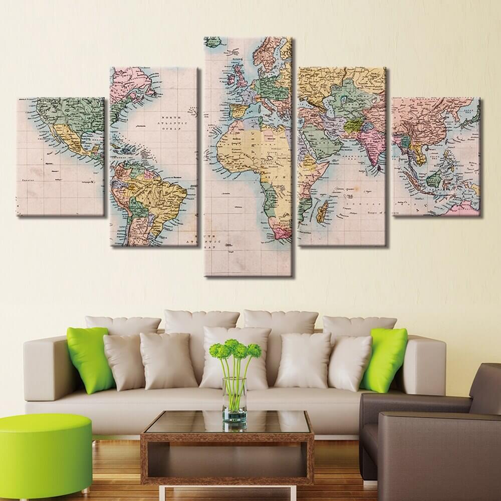 Tableau Carte Du Monde Avec Pays