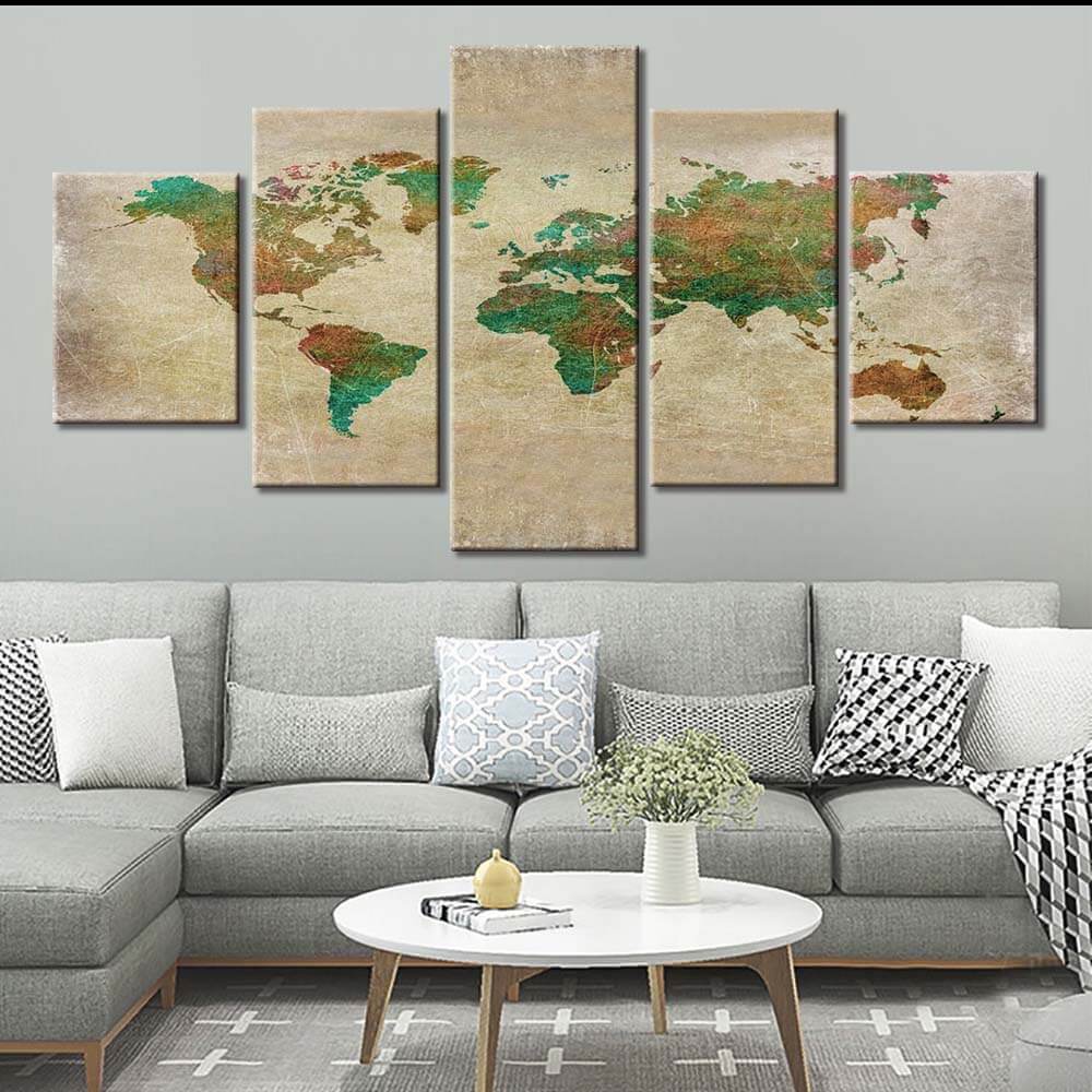 Tableau Carte Du Monde Grand Format
