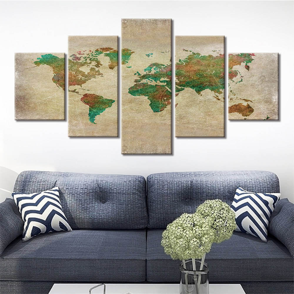 Tableau Carte Du Monde Grand Format