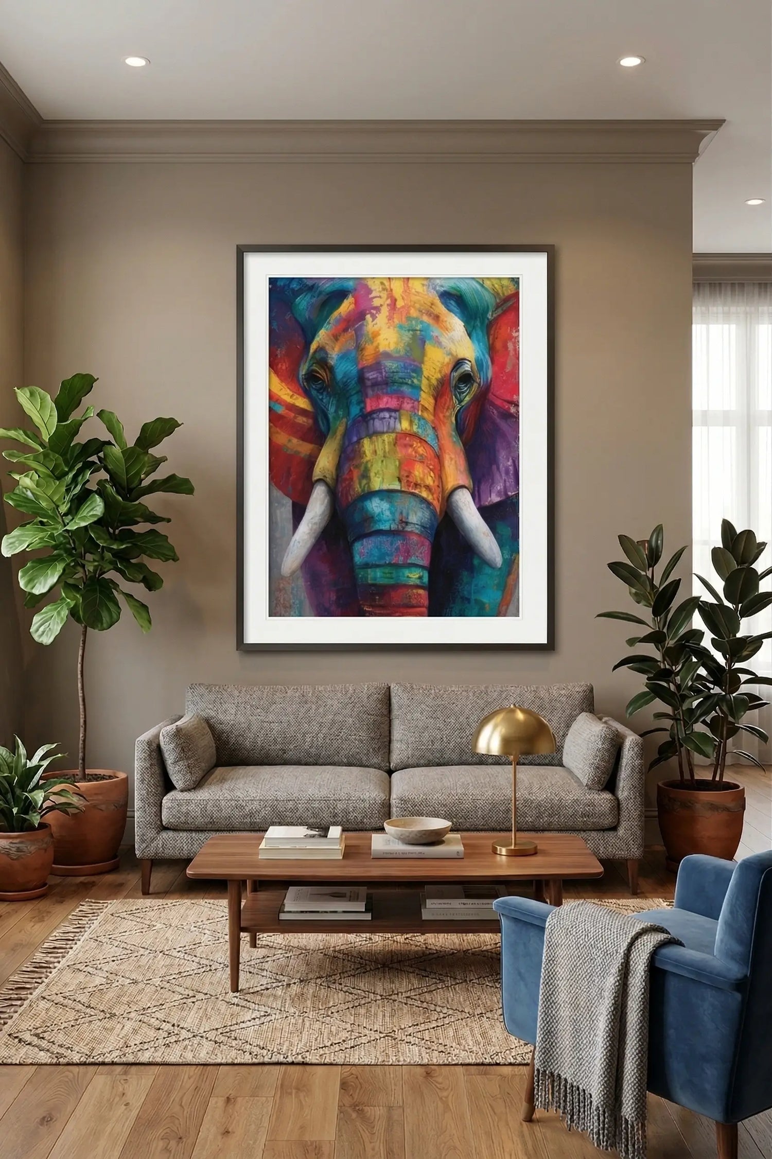 Tableau Éléphant Pop Art | Décoration murale colorée – Tableau Déco