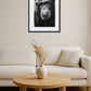 Cadre singe noir et blanc