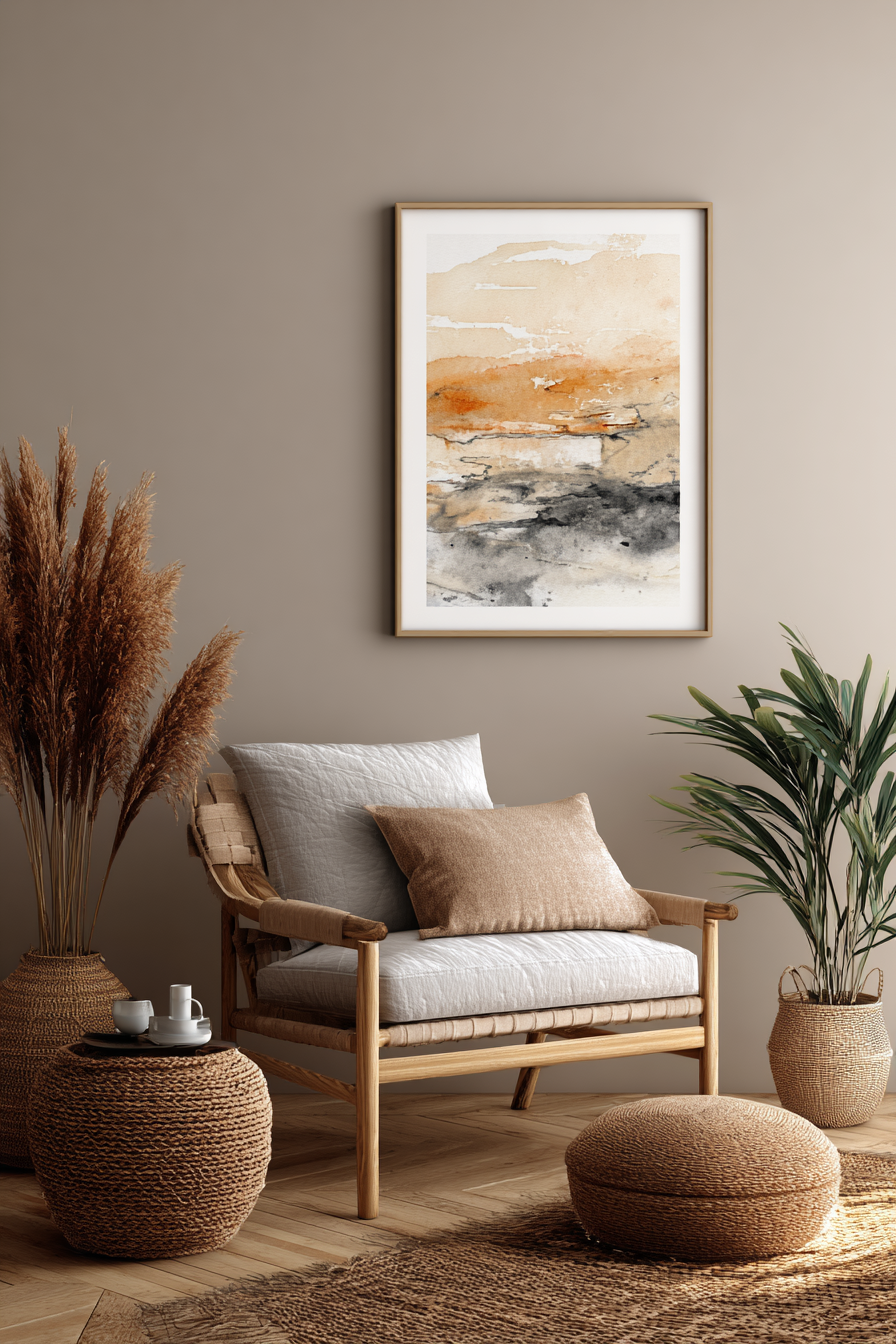 Collection de tableaux abstrait