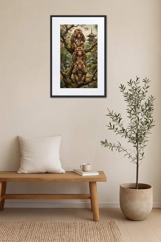 Tableau 3 Singes Japon