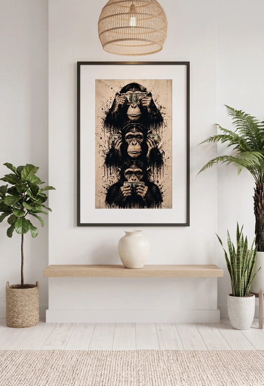 Tableau 3 Singes Capitalisme