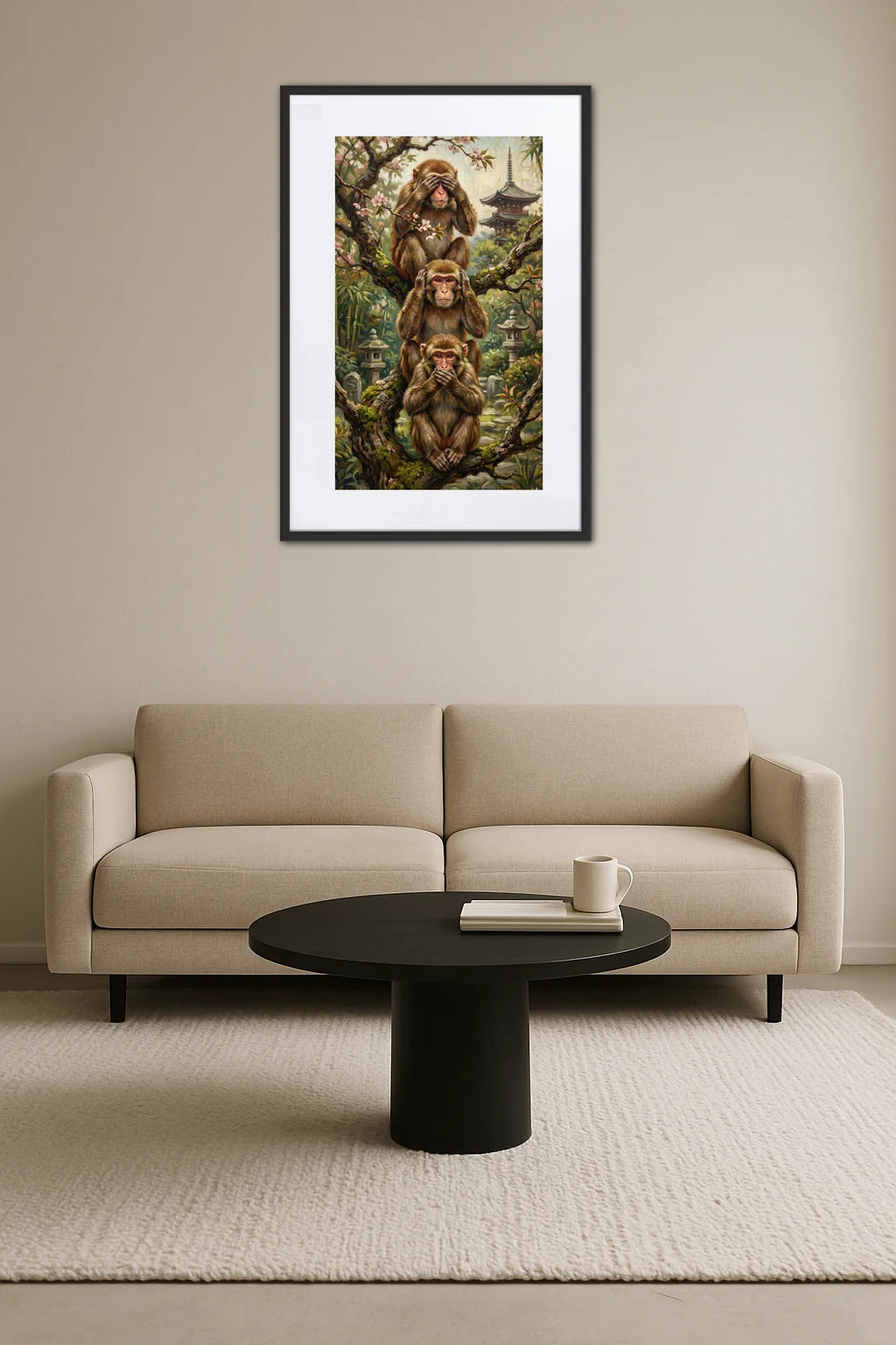 Tableau 3 Singes Japon