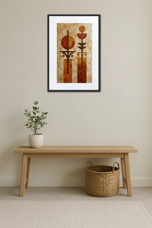 Tableau Abstrait Africain