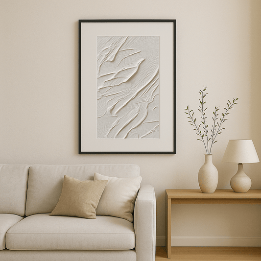 Tableau Abstrait Blanc