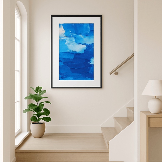 Tableau Abstrait Bleu
