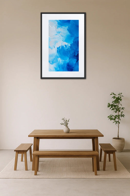 Tableau Abstrait Bleu