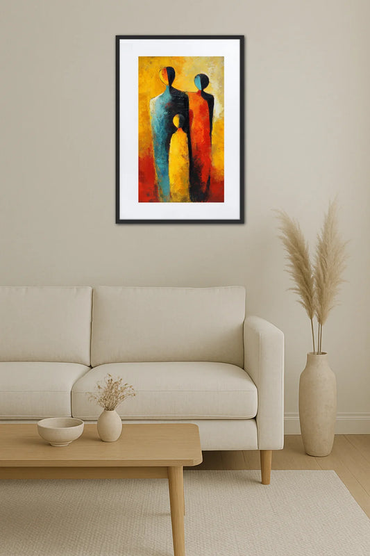 Tableau Abstrait Famille