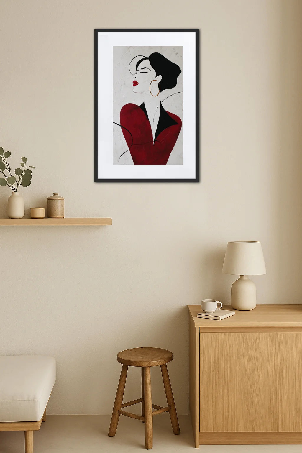 Tableau Abstrait Femme