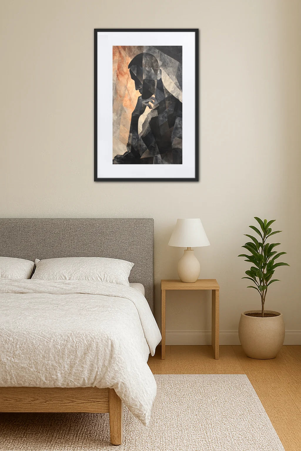 Tableau Abstrait Homme