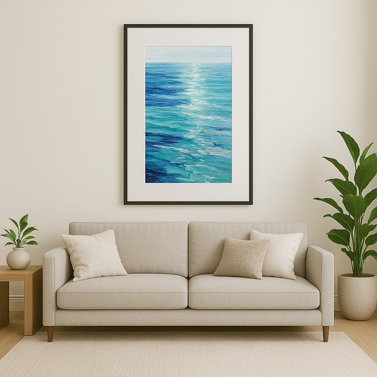 Tableau Abstrait Mer