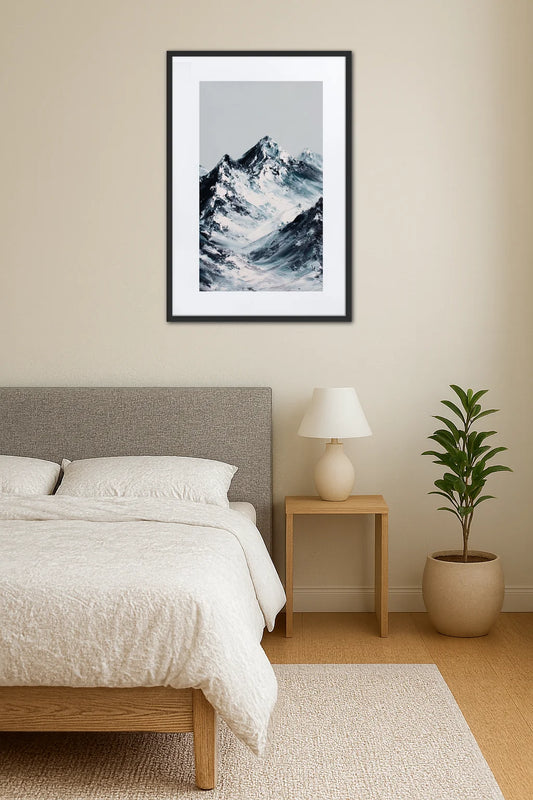 Tableau Abstrait Montagne