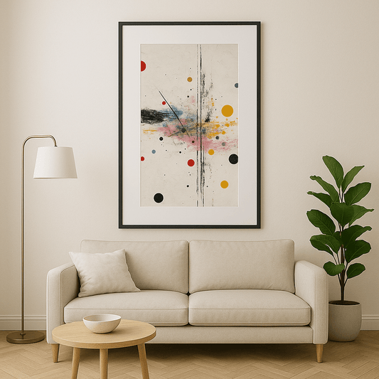 Tableau Abstrait Multicolore
