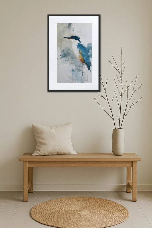 Tableau Abstrait Oiseau
