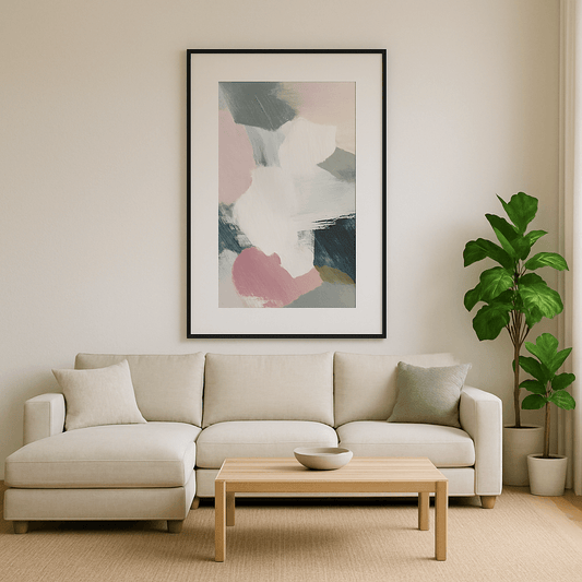 Tableau Abstrait Pastel